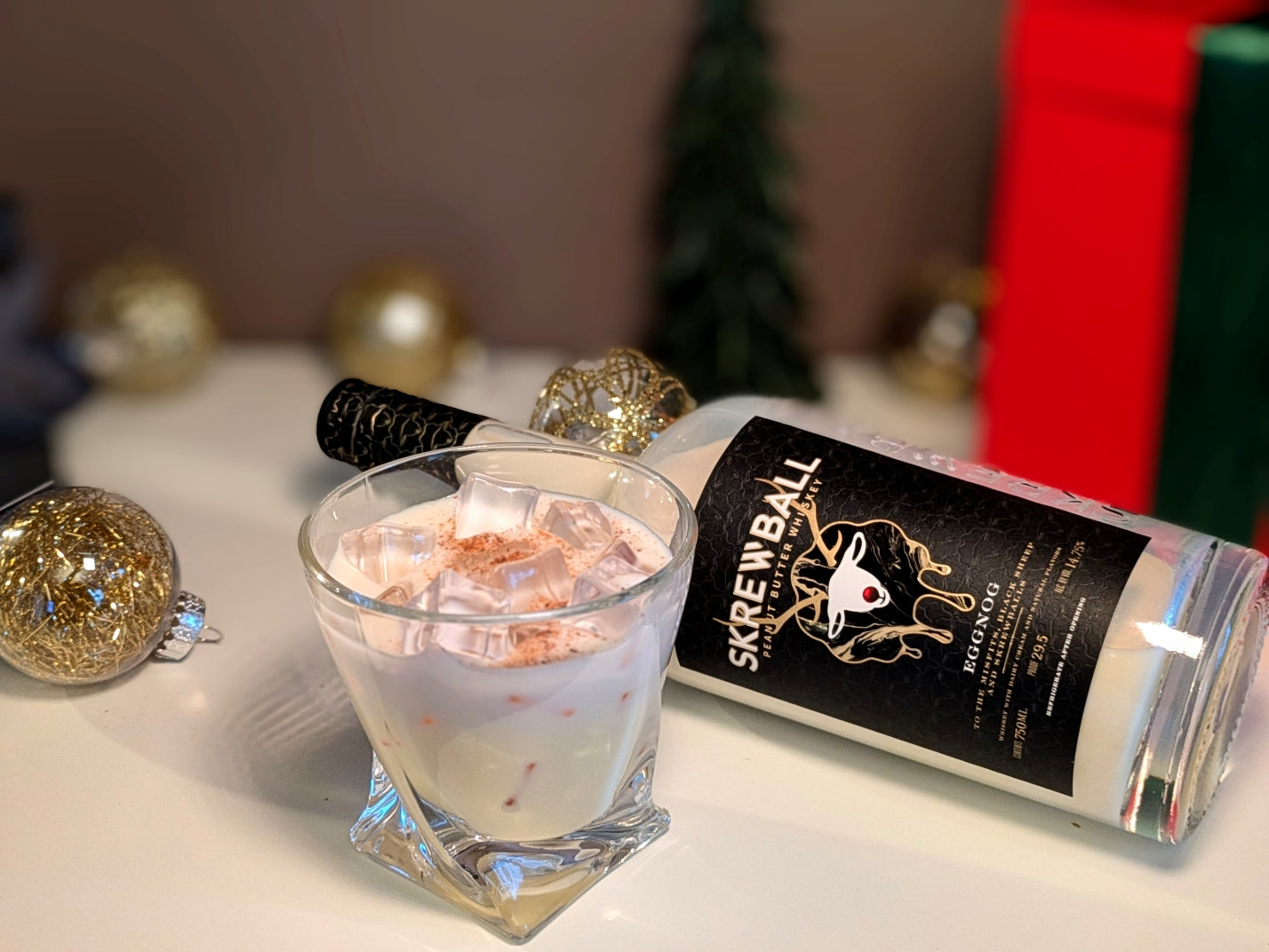 Skrewball Whiskey Eggnog